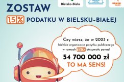 Dla Ciebie to 1,5% podatku, dla bielskich organizacji, to miliony na działania