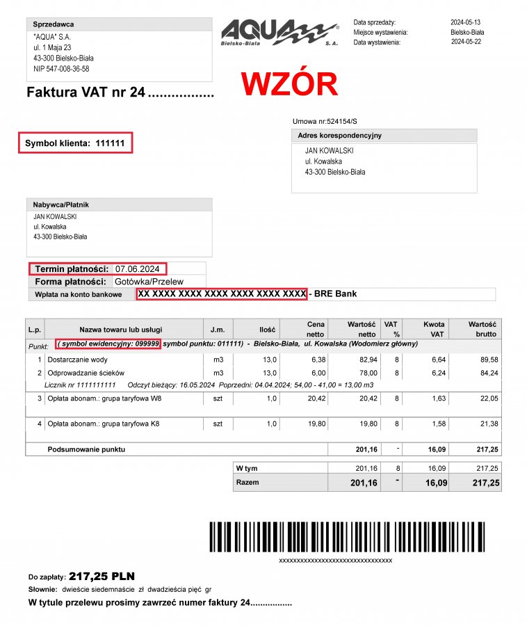 Uwaga, nowy wygląd faktur Aqua SA! Wszystko, co warto wiedzieć