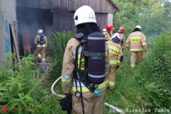 Dwa pożary w budynkach obok siebie. Ktoś podłożył ogień? - foto
