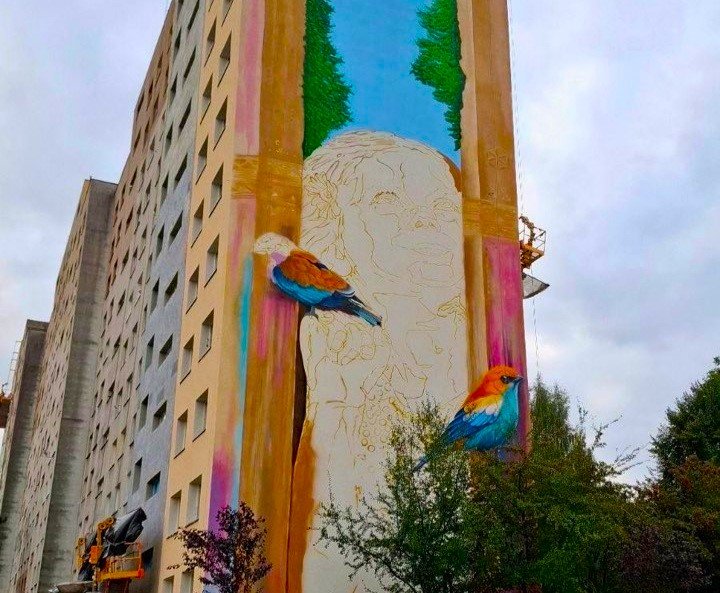 Na blokowisku powstaje mural znanego artysty. Będzie to największe malowidło w mieście - foto