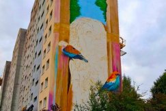 Na blokowisku powstaje mural znanego artysty. Będzie to największe malowidło w mieście - foto