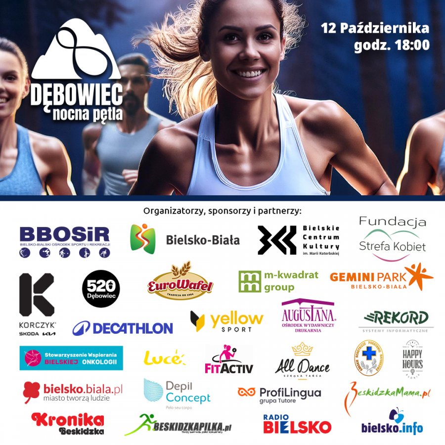 Dębowiec Nocna Pętla. Bieg i marsz ku pamięci zmarłej naczelnik