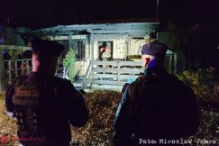 Pożar domku letniskowego. Strażacy wynieśli butle z gazem - foto