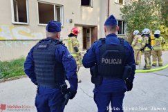 Pożar mieszkania w Wapienicy. Częściowo zawalił się strop! - foto