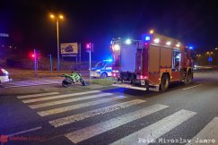 Nie wyhamował i wjechał w tył auta. Nieletni poszkodowany trafił do szpitala - foto