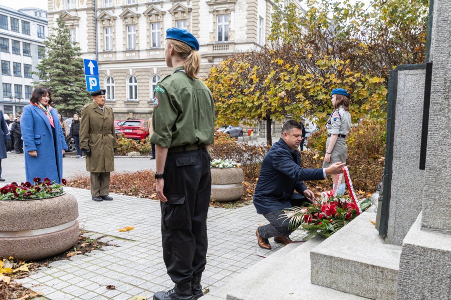 Wiązanki w miejscach pamięci. To początek świętowania niepodległości - foto