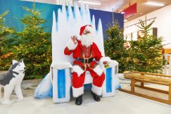 Święty Mikołaj na kole podbiegunowym w Gemini Park Bielsko-Biała