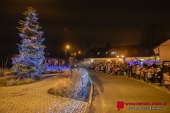 Piękna choinka zdobi dzielnicę. Wydarzenie uświetnił występ najmłodszych mieszkańców - foto