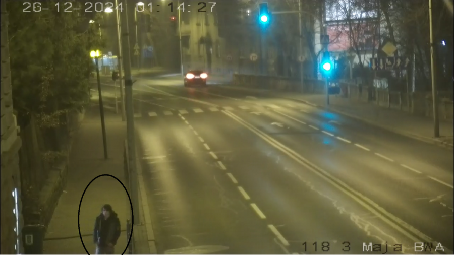 Wybił szybę w biurze partii w centrum miasta. Policja opublikowała zdjęcia - foto