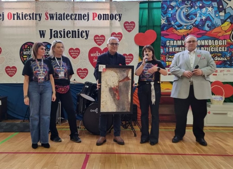 WOŚP po sąsiedzku w Jasienicy. Wydawnictwo wylicytowało kolejny wyjątkowy obraz - foto