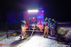 Pożar piwnicy w budynku. Spłonął warsztat domowy z wyposażeniem - foto