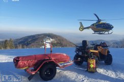 Dramatyczna akcja ratunkowa na Klimczoku. Zadysponowano helikopter LPR - foto