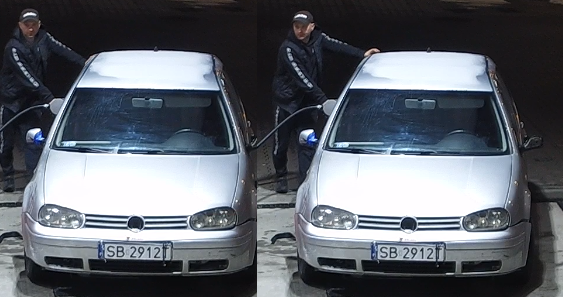 Najpierw ukradł tablice, a potem nie zapłacił za paliwo. Jego twarz utrwalił monitoring - foto
