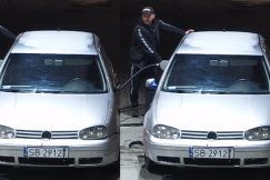 Najpierw ukradł tablice, a potem nie zapłacił za paliwo. Jego twarz utrwalił monitoring - foto