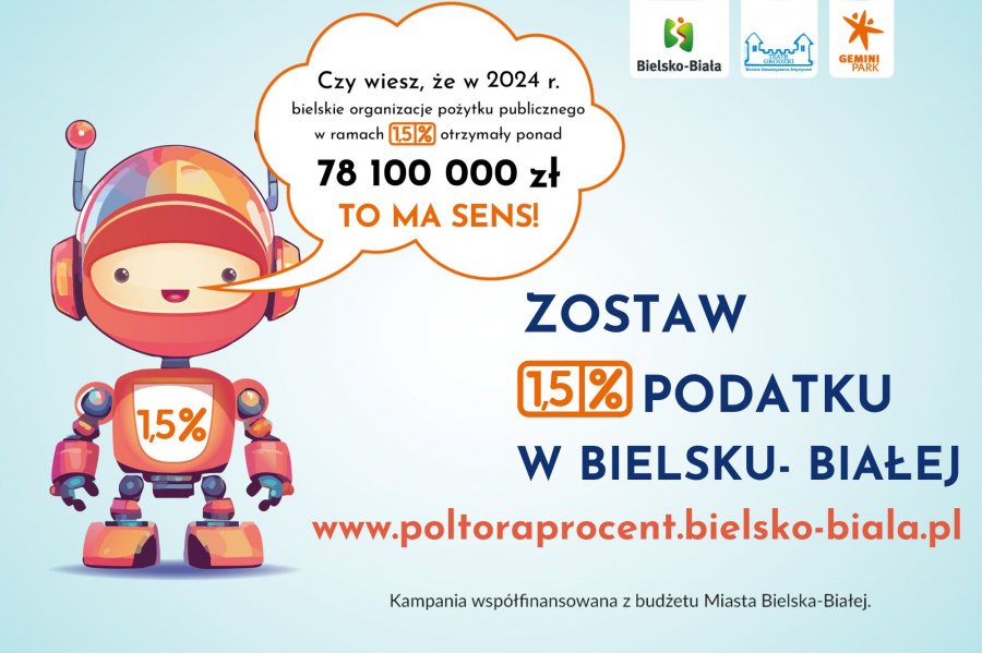 Twoje 1,5% ma ogromne znaczenie - Zmieniaj życie w Bielsku-Białej!