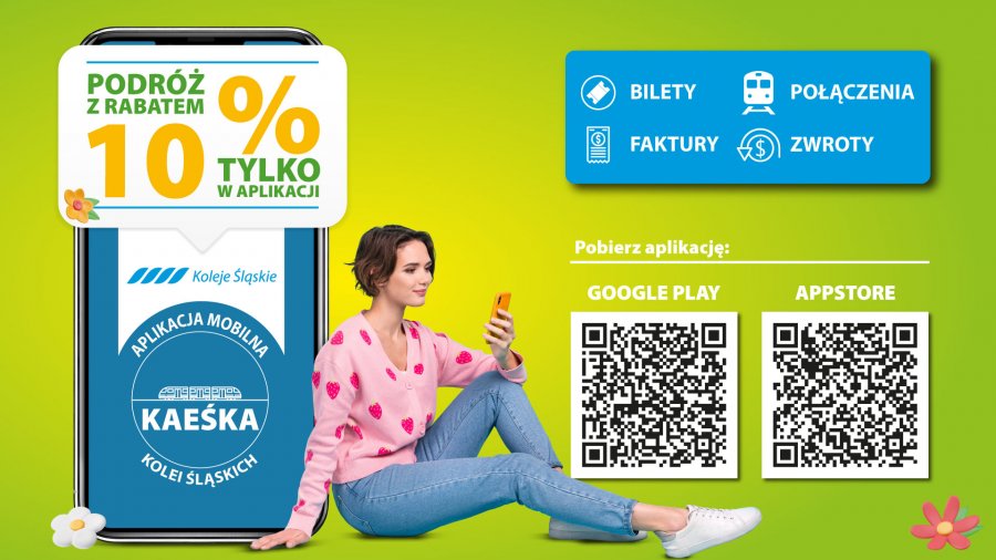 Nowe funkcje w Kaeśce. Aplikacja Kolei Śląskich wchodzi w kolejny etap rozwoju