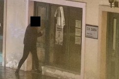 Z łomem w rękach włamywał się do lokalu. Wszystko widział operator monitoringu - foto