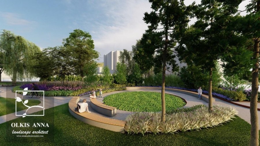 W centrum miasta powstanie nowy park. Będzie zbiornik retencyjny i nasadzenia