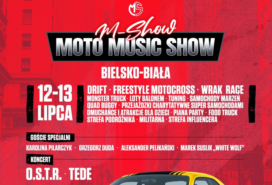 Muzyczne show i targi motoryzacyjne już w ten weekend. Moc atrakcji pod Dębowcem PROGRAM