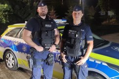 To oni uratowali desperata. Policja ujawnia kulisy nocnego dramatu na osiedlu - foto