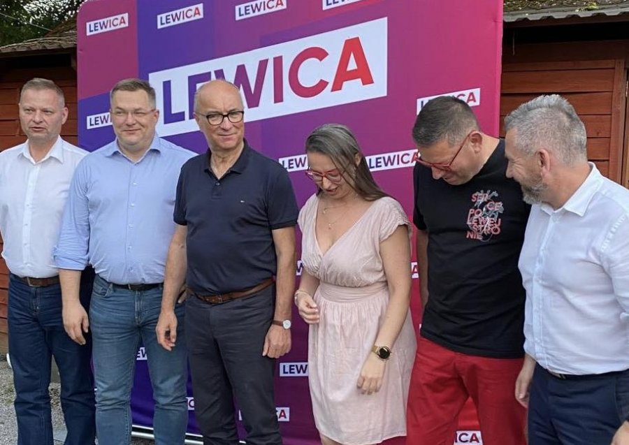 Liderzy Lewicy przyjechali do Bielska-Białej. Spotkanie przy grillu i zimnym piwie - foto