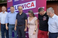 Liderzy Lewicy przyjechali do Bielska-Białej. Spotkanie przy grillu i zimnym piwie - foto