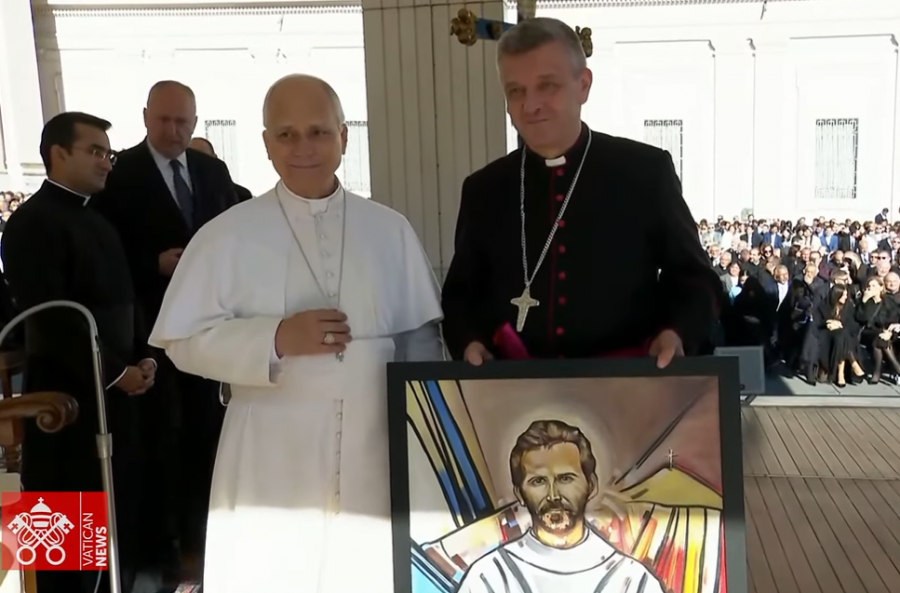 Papież Leon XIV przyjął biskupa bielsko-żywieckiego. Towarzyszyli mu pielgrzymi z diecezji - foto