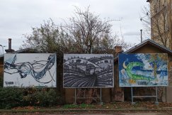 Sztuka przy dworcu. To trzecia odsłona projektu prezentującego dorobek lokalnych artystów - foto