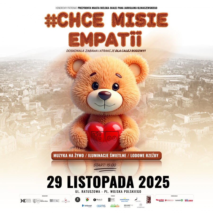 Empatia w centrum miasta. Kolejna edycja akcji #chceMISIE już 29 listopada