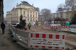 Budują pierwszy woonerf w Bielsku-Białej. Ulica w centrum kompletnie zmieni swoje oblicze - foto