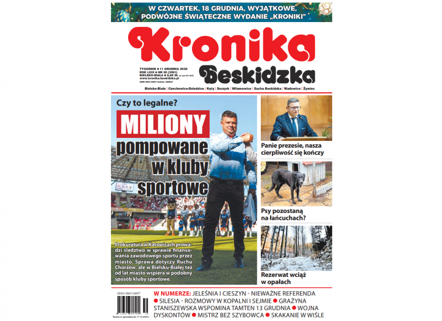 Kronika już w kioskach, a w niej: Zarzuty za finansowanie klubu, blady strach padł na Ratusz