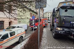 W trakcie remontu uszkodzili rurę z gazem. Akcja służb w centrum Bielska-Białej - foto