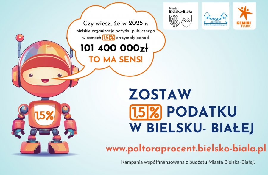 1,5% podatku - wybór, który ma duże znaczenie. Ponad 100 mln zł zasiliło bielskie organizacje
