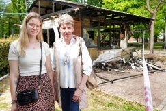 Ogień zabrał dorobek życia. Komorowice jednoczą się w pomocy dla właścicielek kwiaciarni - foto