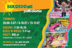 Nie masz planów na lipiec dla swojego dziecka? Ostatnie miejsca na półkolonie z Rekordem!