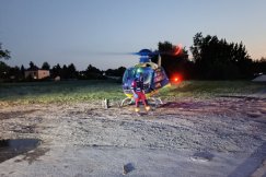 Koszmarny upadek 10-letniego rowerzysty. Na ratunek wezwano śmigłowiec LPR - foto