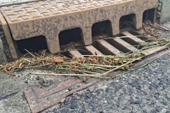 Kratki zapchane trawą po koszeniu. Wczorajsza ulewa kolejny raz obnażyła stan infrastruktury - foto
