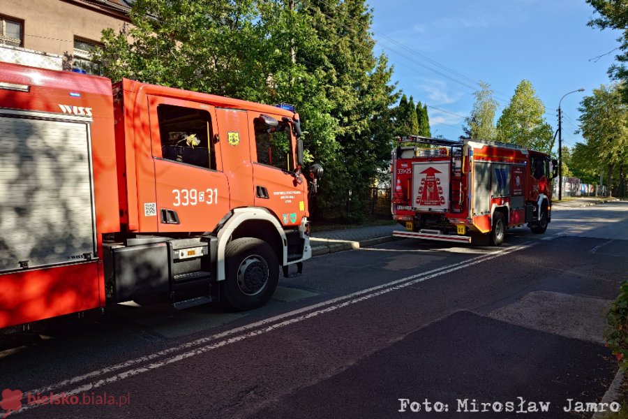 Przejeżdżał i zauważył dym wydobywający się z komina. Na miejscu interweniowały dwa zastępy - foto