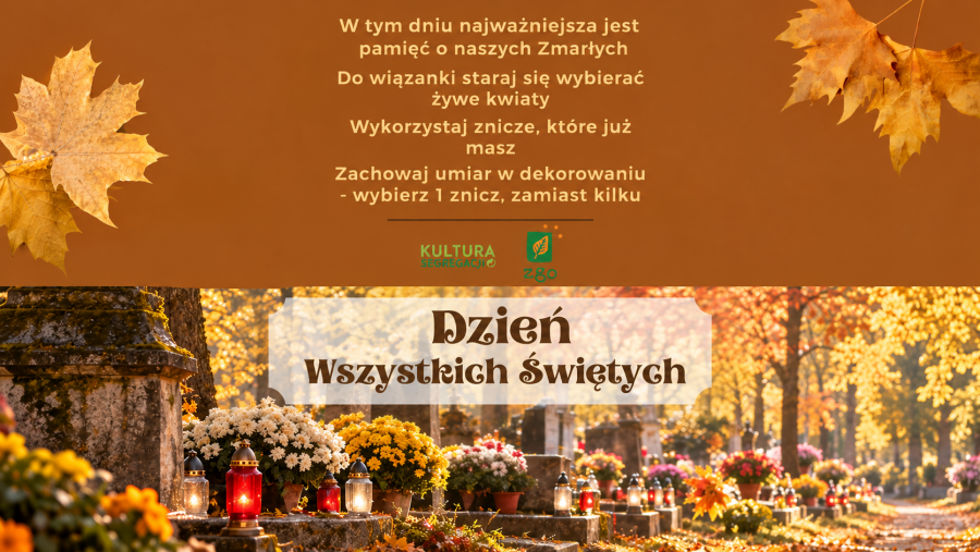 Pamięć, która nie zaśmieca - jak świętować Dzień Wszystkich Świętych w ZGOdzie z naturą?
