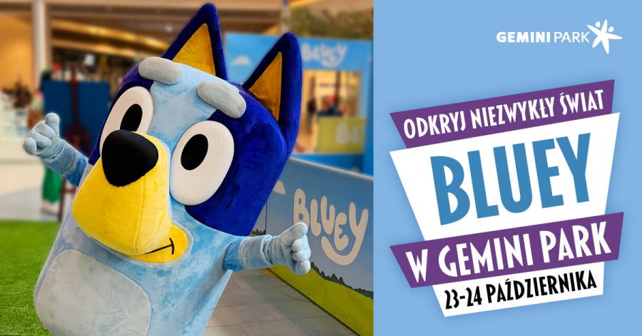 Bluey odwiedzi Gemini Park Bielsko-Biała. Dwa dni rodzinnej zabawy i atrakcji z klockami LEGO