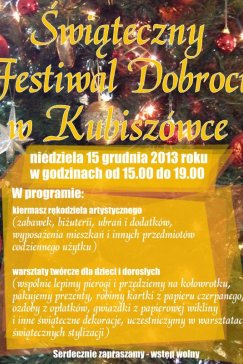 Festiwal dobroci w Kubiszówce