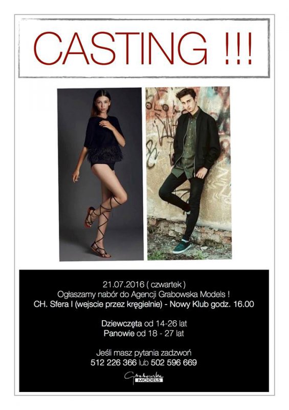 Casting na modelki