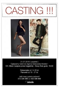 Casting na modelki
