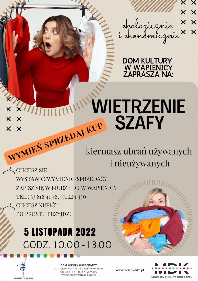 Kiermasz ubrań w Wapienicy