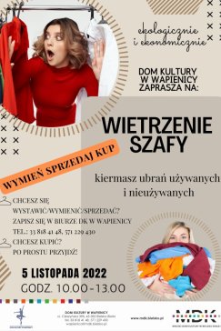 Kiermasz ubrań w Wapienicy