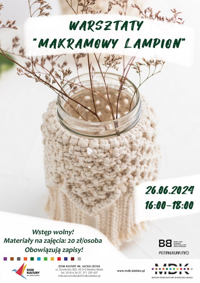 Wyczarują makramowe lampiony