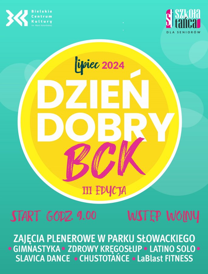 Poranna gimnastyka w parku Słowackiego