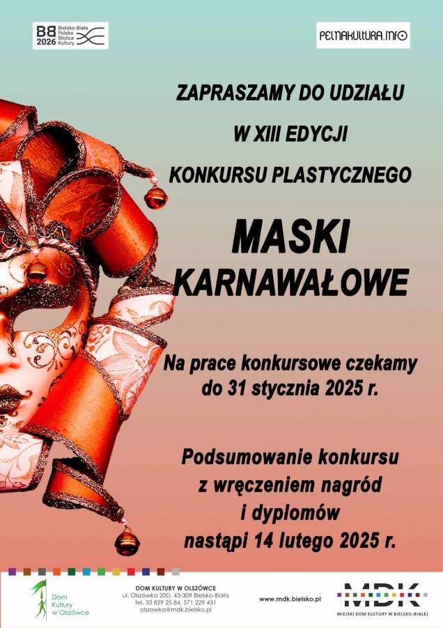 Stwórz maskę karnawałową własnego pomysłu!