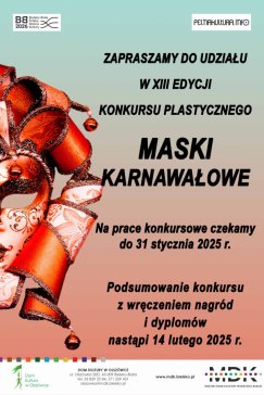 Stwórz maskę karnawałową własnego pomysłu!