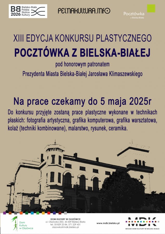 Stwórz pocztówkę z Bielska-Białej. Nagrody czekają